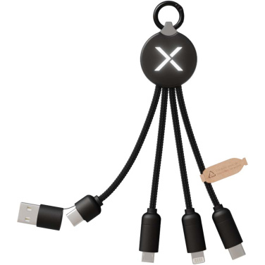 Logo trade promotional products image of: SCX.design C14 15W 5-in-1 charging cable