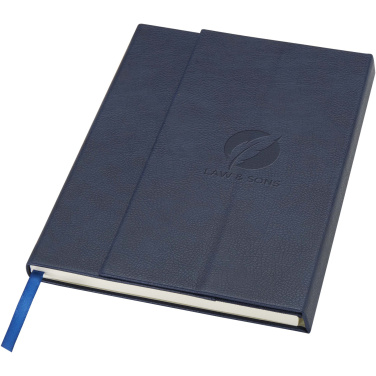 Logo trade promotional products image of: Alejandra A5 recycled plastic hard cover notebook