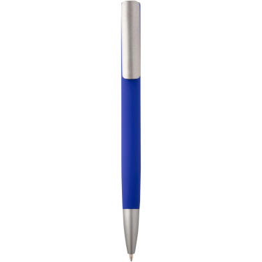 Logotrade promotional product image of: Ziggur aluminium ballpoint pen (blue ink)