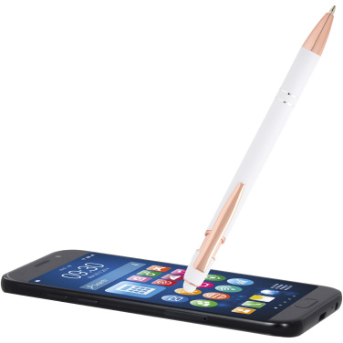 Logotrade promotional merchandise photo of: Nanna ballpoint pen with rose gold finish (blue ink)