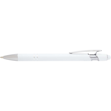 Logo trade promotional items picture of: Kish ballpoint pen with silver finish (blue ink)