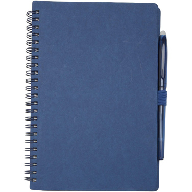 Logo trade promotional items image of: Slate reusable soft cover notebook and pen set (black ink)