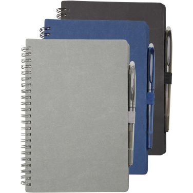 Logotrade corporate gifts photo of: Slate reusable soft cover notebook and pen set (black ink)