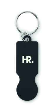 Logo trade promotional item photo of: Key ring with trolley token