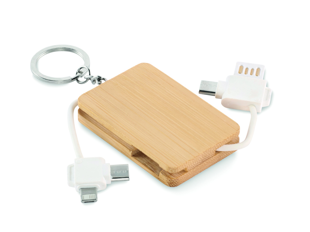 Logo trade promotional items picture of: Key ring charging cable