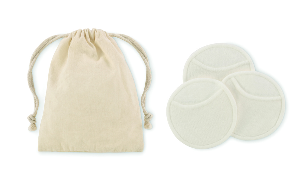 Logo trade promotional giveaways picture of: Reusable face cleaning pad set