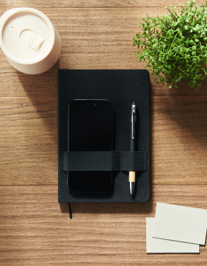 Logo trade promotional merchandise photo of: A5 RPET notebook with pen