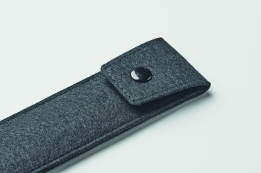 Logo trade business gifts image of: RPET felt pencil case
