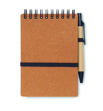 Logo trade promotional gifts picture of: Recycled notebook with ball pen