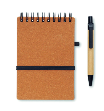 Logotrade promotional items photo of: Recycled notebook with ball pen