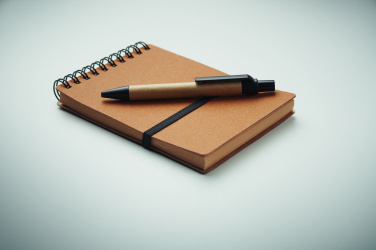 Logo trade promotional item photo of: Recycled notebook with ball pen