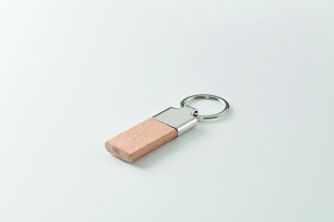 Logotrade promotional gift image of: Key ring with rubber wood