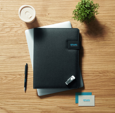 Logo trade promotional products image of: A4 folder and wireless charger