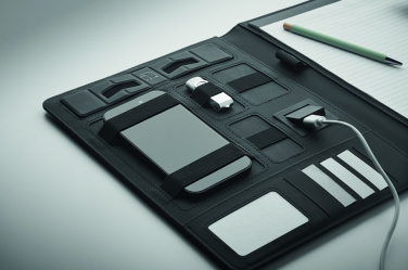 Logotrade business gift image of: A4 folder and wireless charger