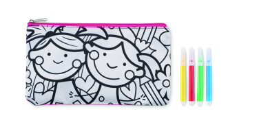 Logo trade promotional giveaways picture of: Pencil case with markers