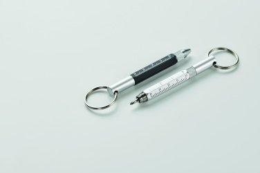 Logo trade promotional items image of: Key ring with twist action pen