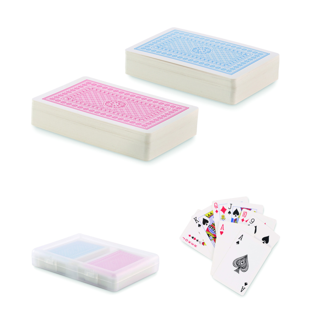 Logo trade promotional gifts picture of: Set of classic playing cards