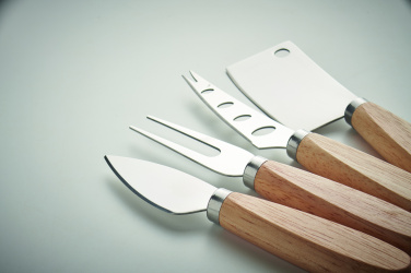 Logo trade business gift photo of: Set of 4 cheese knives