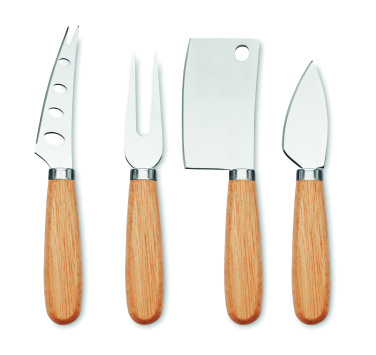 Logo trade promotional item photo of: Set of 4 cheese knives