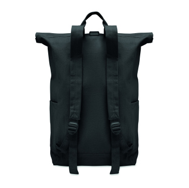 Logotrade promotional gift image of: Roll top backpack 390 gr/m²