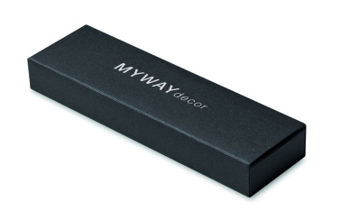 Logo trade promotional products image of: Recycled aluminium pen set