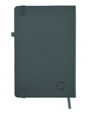 Logo trade promotional items picture of: Recycled Leather A5 notebook