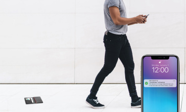 Logo trade business gift photo of: Trackmate RCS rpolyester passport holder worldwide locating