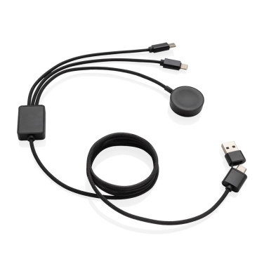 Logotrade advertising product picture of: Terra RCS rPET 6-in-1 charging cable with watch charger