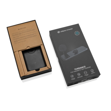 Logo trade promotional gifts image of: Urban Vitamin Torrance 3 in 1 magnetic 15W charger