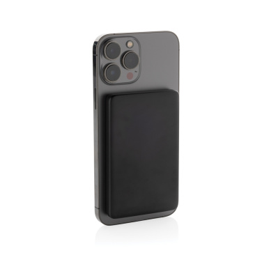 Logo trade promotional item photo of: Orion RCS recycled aluminum 5000 mah 5W magnetic powerbank