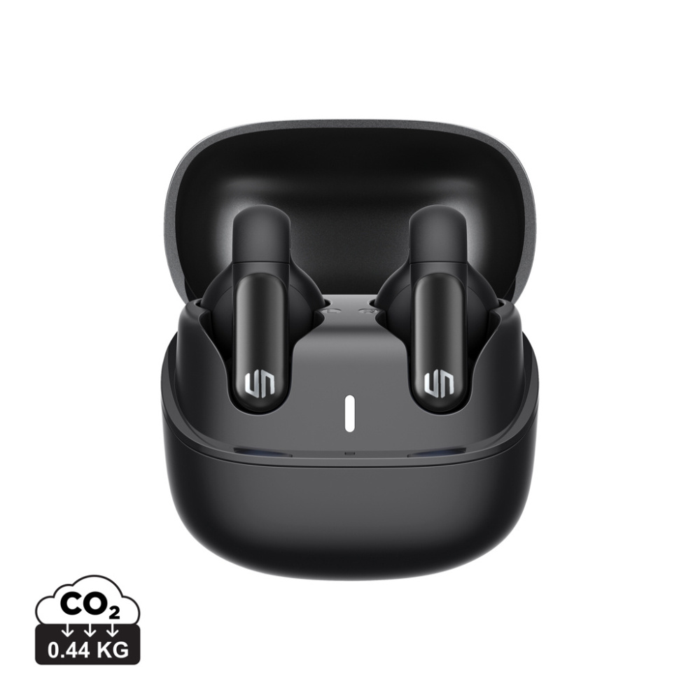 Logotrade promotional giveaway image of: Urban Vitamin Long Beach ENC rplastic wireless earbuds