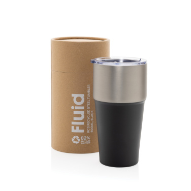 Logo trade corporate gift photo of: Fluid RCS certified recycled steel tumbler 500ml