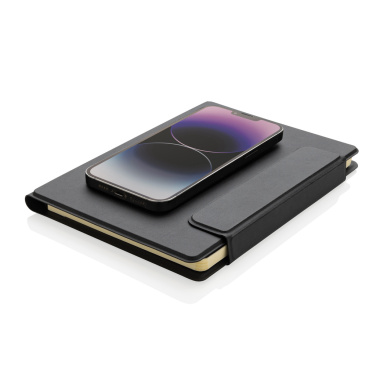 Logo trade promotional products image of: Stuart RCS certified RPU magnetic A5 portfolio