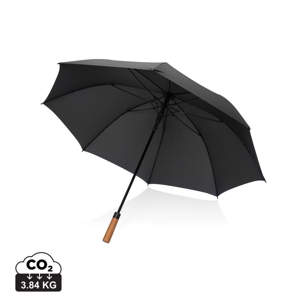 Logo trade promotional gifts picture of: Tony  Aware™ RPET 30 inch acacia auto open umbrella
