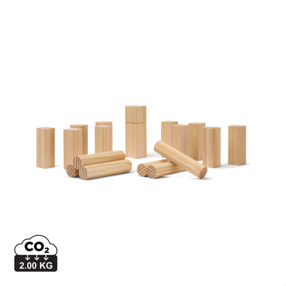 Logo trade promotional giveaway photo of: VINGA Kubb mini game