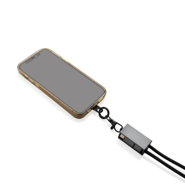 Logotrade corporate gift image of: Terra RCS recycled PET phone cord with dual charge cable
