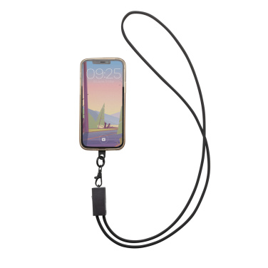 Logo trade advertising product photo of: Terra RCS recycled PET phone cord with dual charge cable