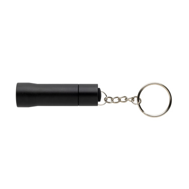 Logo trade corporate gift photo of: Flash RCS recycled aluminium keychain torch