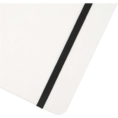 Logo trade promotional products picture of: Holm A5 stone paper hard cover notebook with lined pages