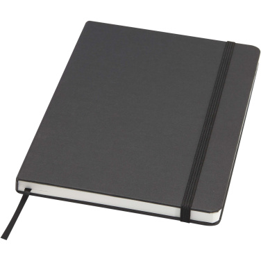 Logo trade business gift photo of: Holm A5 stone paper hard cover notebook with lined pages