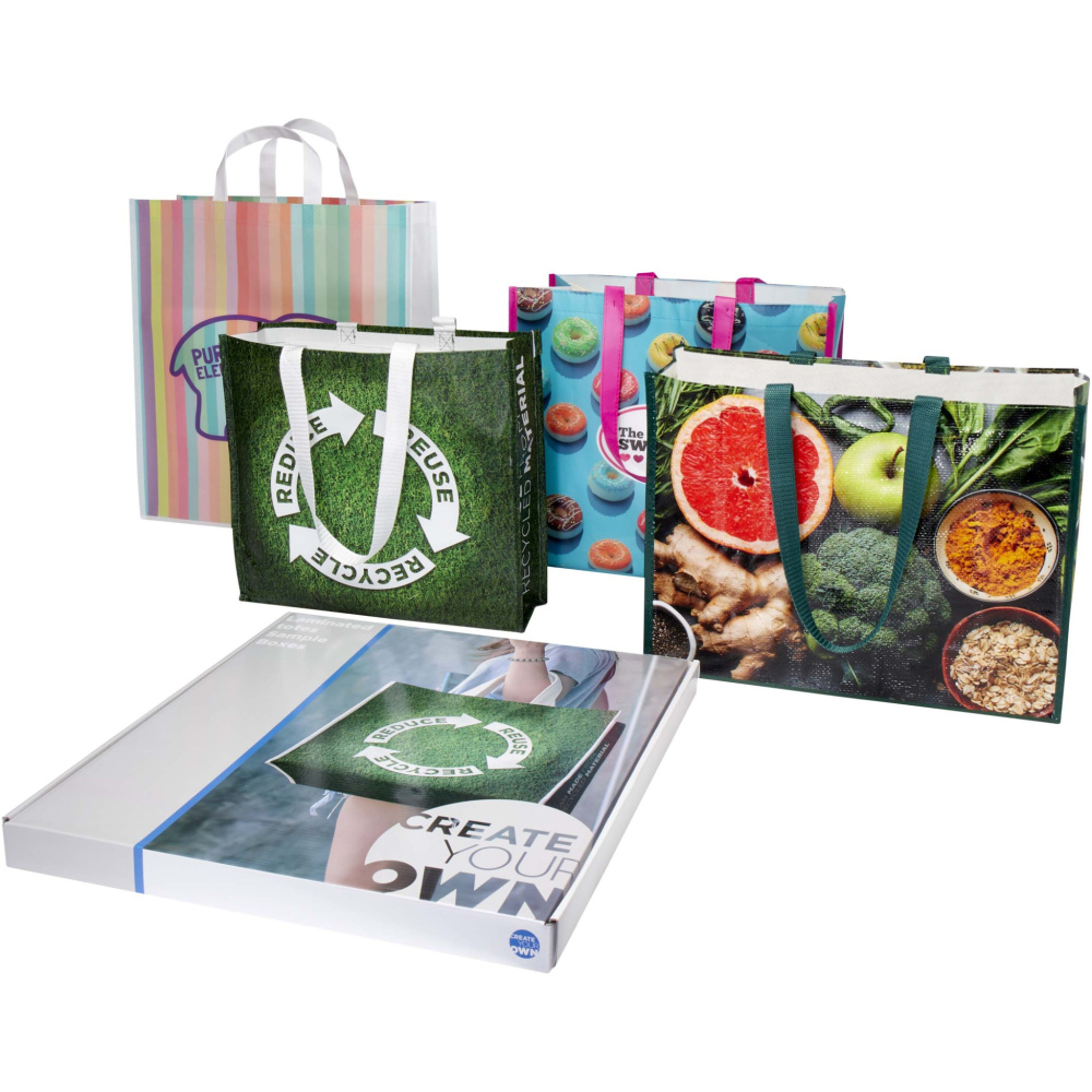 Logotrade promotional item image of: Laminated totes sample box