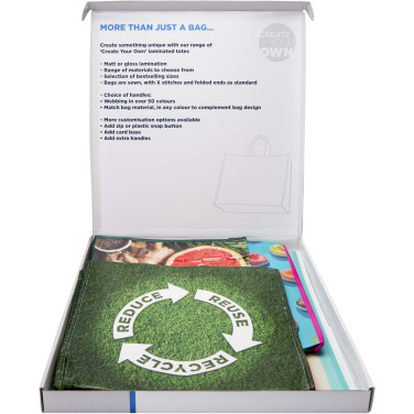 Logo trade promotional gifts image of: Laminated totes sample box