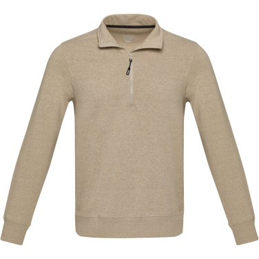Logo trade promotional item photo of: Tin unisex Aware™ recycled quarter zip sweater