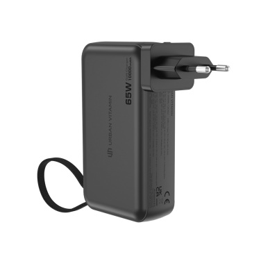 Logotrade promotional product picture of: Urban Vitamin Eureka hybrid GANcharger 10000mah powerbank65W