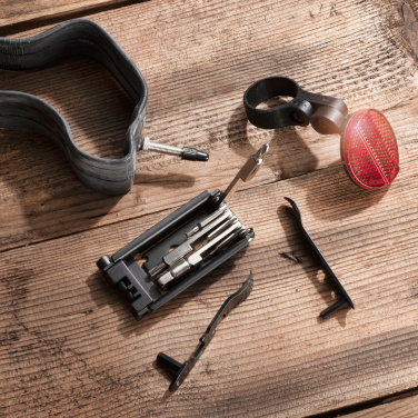 Logo trade promotional items image of: Set of bike tools MERAPI Schwarzwolf