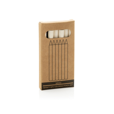 Logo trade corporate gifts image of: Micki GRS infinity 6pc colouring pencil set