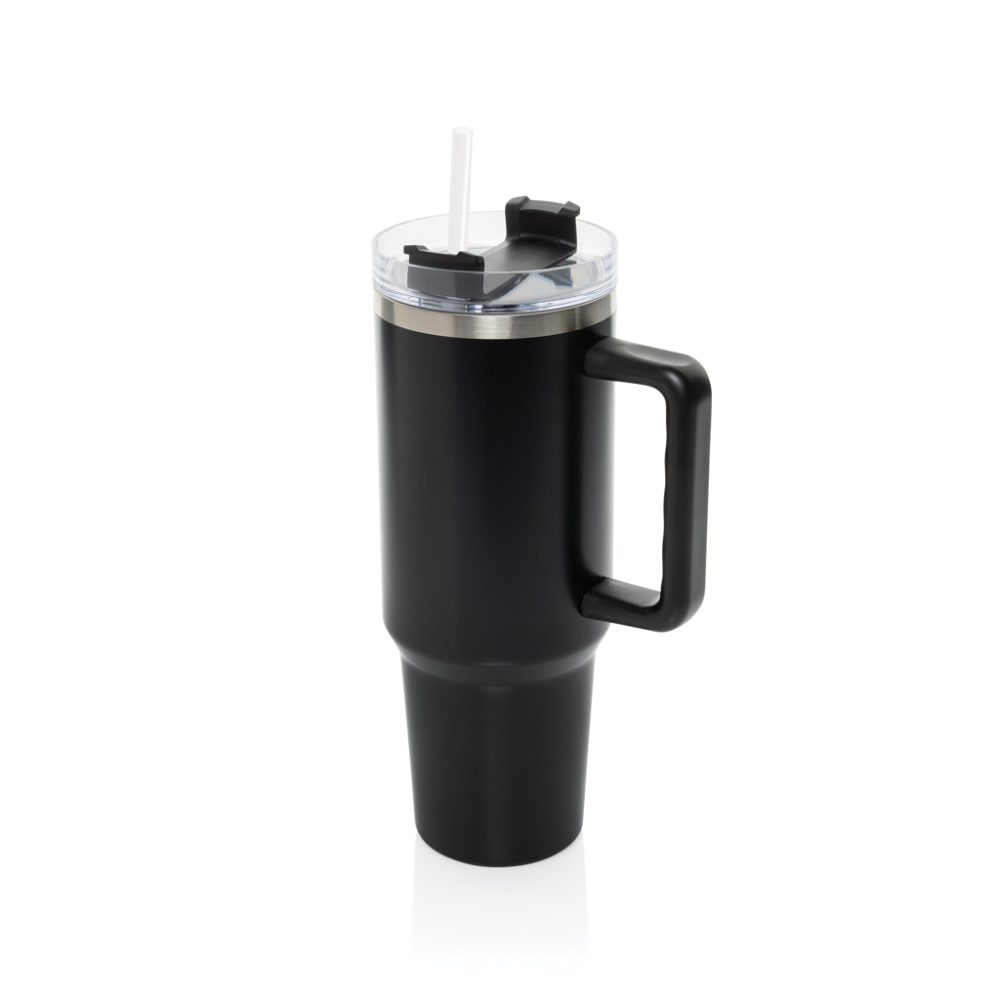 Logo trade promotional gifts image of: Stadley RCS recycled steel tumbler 1200ML