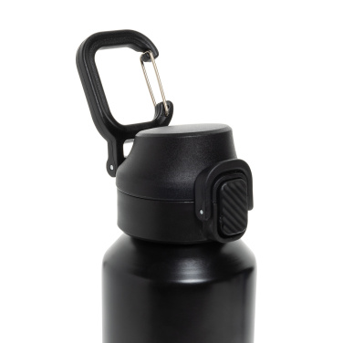 Logotrade promotional product picture of: Via RCS Re-steel lockable sport bottle 600ML