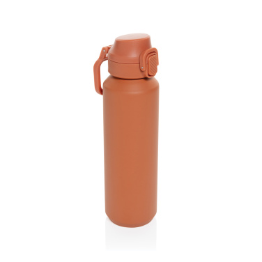 Logo trade corporate gifts image of: Via RCS Re-steel lockable sport bottle 600ML