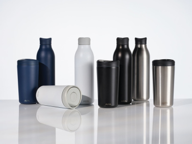 Logotrade promotional products photo of: Avira Alok RCS re-steel 360 waterbottle 600ML